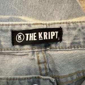 The Kript Blue Women's Faded Denim  Jeans  Small DE 1